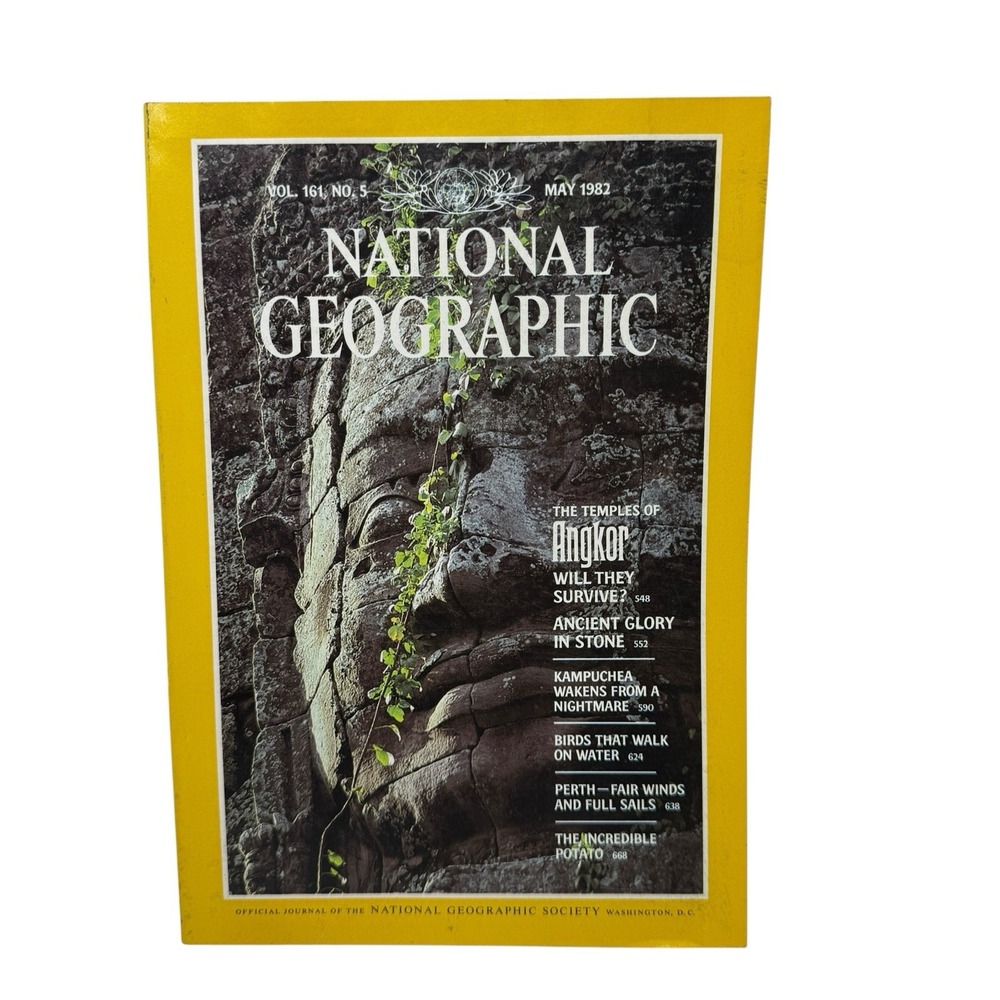 Vintage National Geographic Magazine‎ May 1982 Angkor Temples Kampuchea Perth
